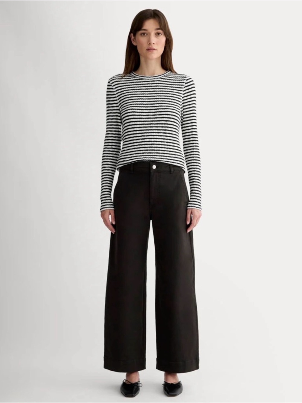 Everlane Black Wide-Leg Jeans